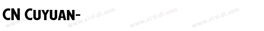 CN Cuyuan字体转换